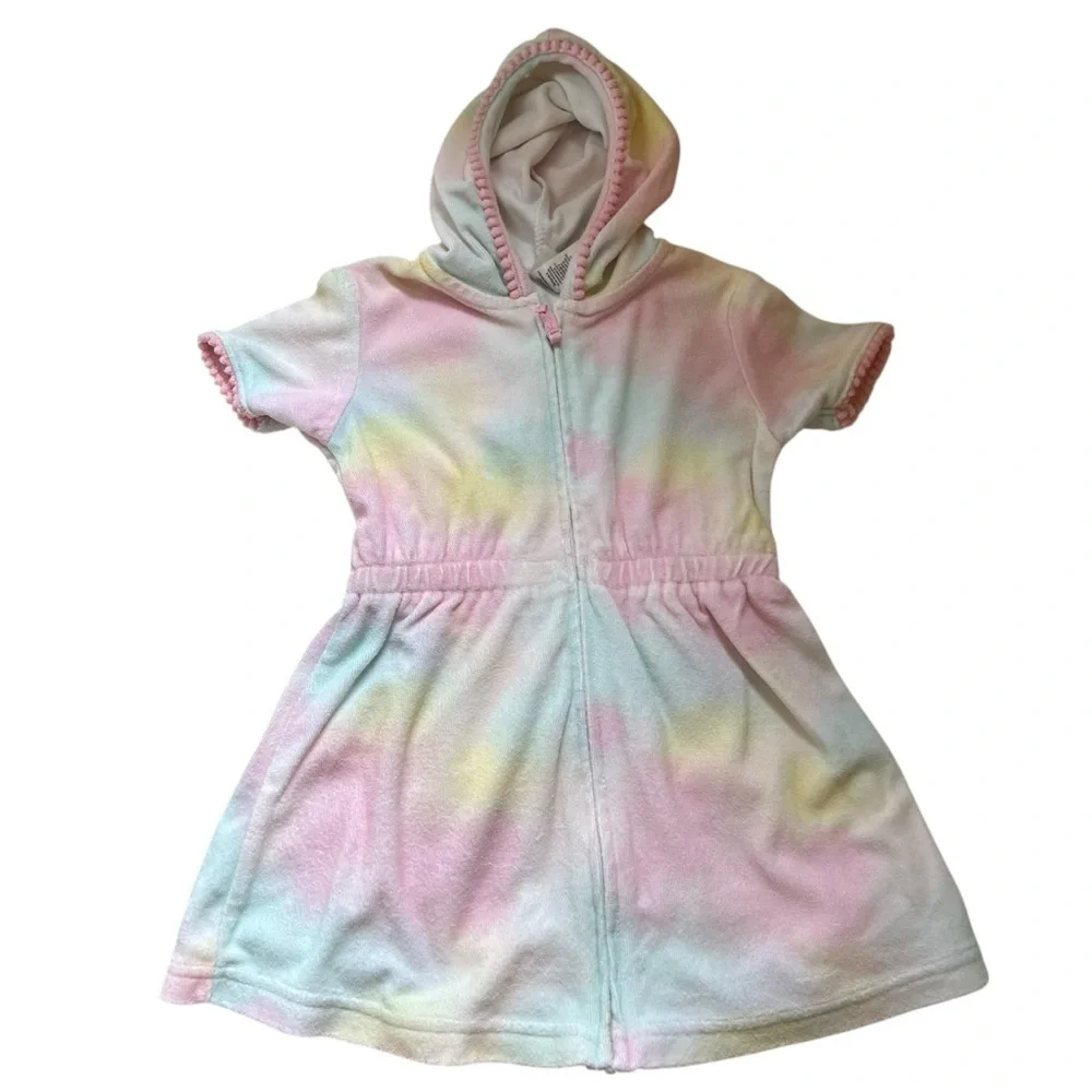 Little Me Tie Dye Toddler Swim Coverup-Size 4T